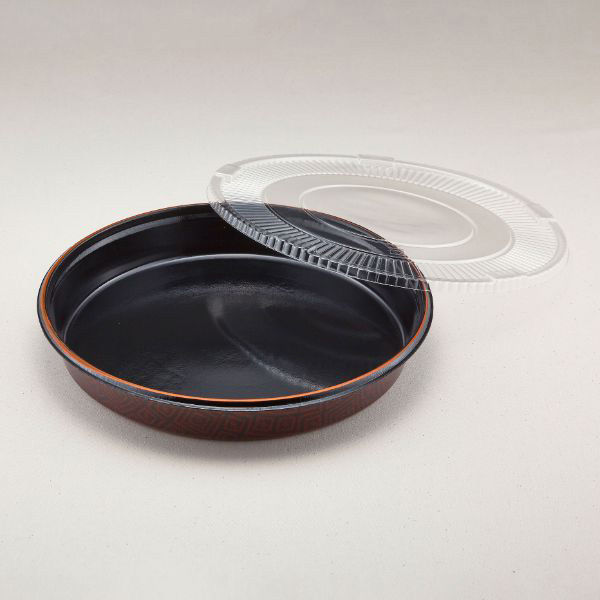 青葉紙業 寿司容器 すし桶 4 らんたい透明セット 120枚(20枚×6) 254067 1ケース(120枚入(20枚×6袋))（直送品）