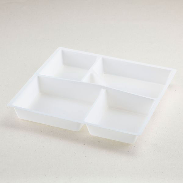 青葉紙業 仕出し容器 会席折 中 中仕切 2 白 240枚(20枚×12) 257133 1ケース(240枚入(20枚×12袋))（直送品）