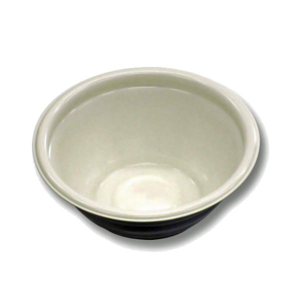 デンカポリマー スープ・麺容器　E-32本体 白2/黒　1000枚(50枚×20) 38653（直送品）
