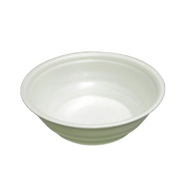 デンカポリマー スープ・麺容器 E-42本体 無地/無地 600枚(50枚×12) 39013 1ケース(600枚入(50枚×12袋))（直送品）