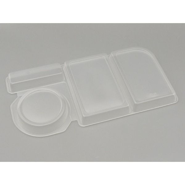 弁当容器 ID-01-4蓋4ツ仕切 伊藤景パック　600枚(50枚×12) 4022801　伊藤景パック産業（直送品）