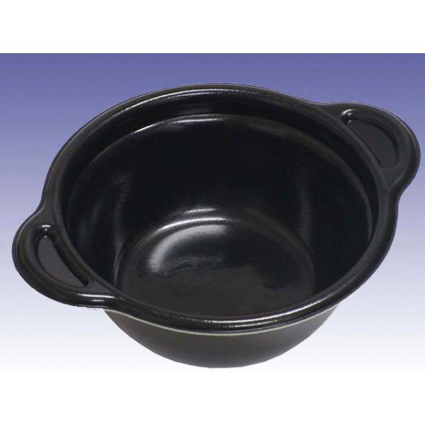 スープ・麺容器 パルフェ160 平底本体 ブラック 800枚(50枚×16) 41043 1ケース(800枚入(50枚×16袋))（直送品）