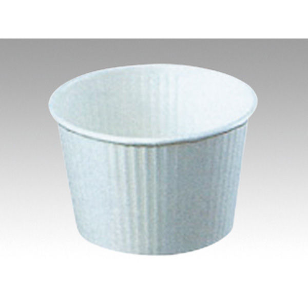 プリーツカップ 43 白 片艶晒 伊藤景パック　2000枚(100枚×20) 5129752　伊藤景パック産業（直送品）