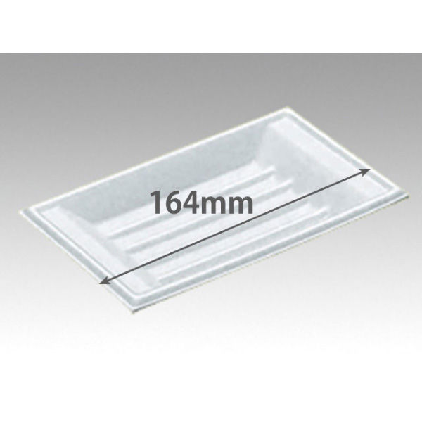 デンカポリマー トレー L-3舟皿中 4000枚(100枚×40) 54343 1ケース(4000枚入(100枚×40袋))（直送品）