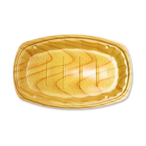 カレー容器 Dランチ30-19(Z)本体 けやきW 600枚(50枚×12) 53553 1ケース(600枚入(50枚×12袋))（直送品）