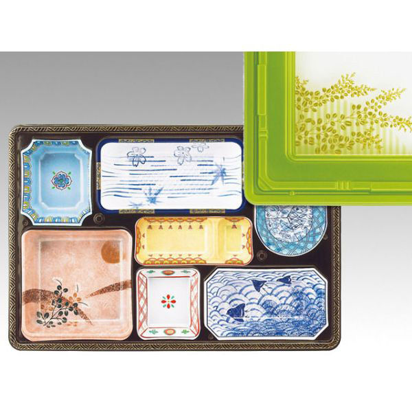 仕出弁当 T-130-B セット(蓋パールグリーン) 100枚(20枚×5) 905055 1ケース(100枚入(20枚×5袋))（直送品）