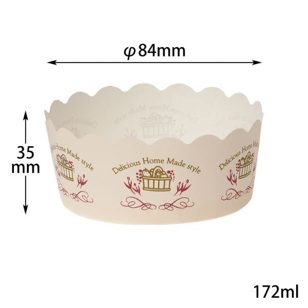 菓子容器 NP-3(35H)デリシャスホーム 片艶晒 伊藤景パック　2000枚(100枚×20) 9128840　伊藤景パック産業（直送品）