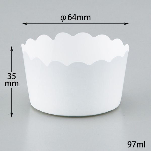 菓子容器 NP-6F(35H) 白 伊藤景パック　2500枚(100枚×25) 9139480　伊藤景パック産業（直送品）