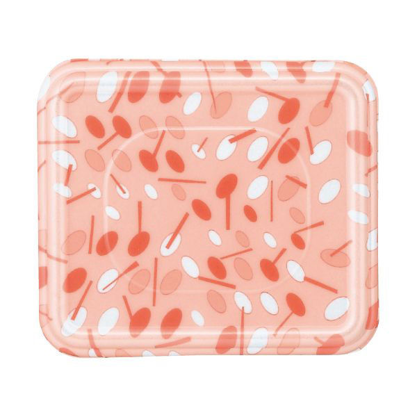 弁当容器 AH-520 蓋 つくし オレンジ 400枚(100枚×4) AH520FHOR400 1ケース(400枚入(100枚×4袋))（直送品）