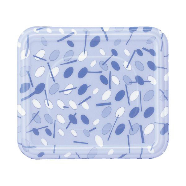 弁当容器 AH-520 蓋 つくし ブルー 400枚(100枚×4) AH520FHBL400 1ケース(400枚入(100枚×4袋))（直送品）