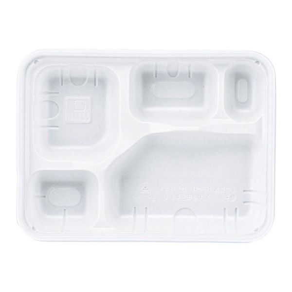 アヅミ産業 弁当容器 AT-300 身 白 900枚(100枚×9) AT300MWH-1 1ケース(900枚入(100枚×9袋))（直送品）