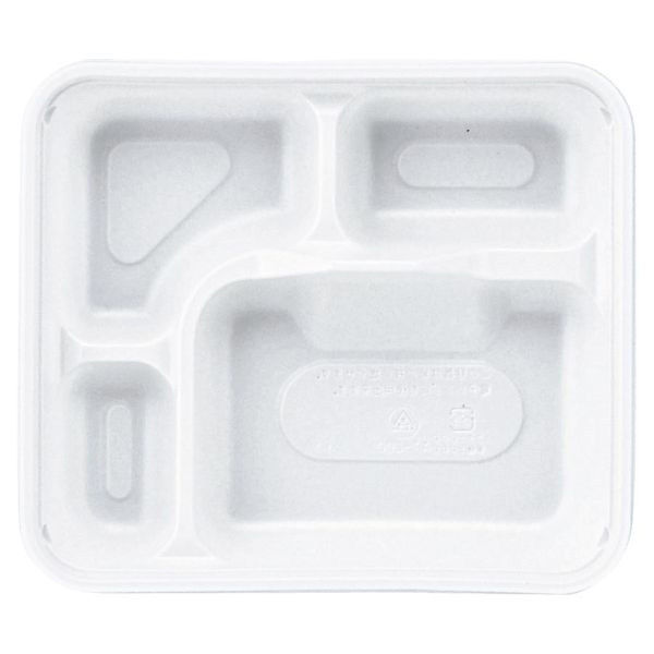 アヅミ産業 弁当容器 AT-200 身 白 900枚(100枚×9) AT200MWH-1 1ケース(900枚入(100枚×9袋))（直送品）