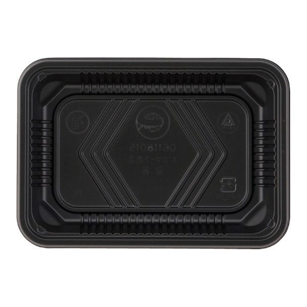 アヅミ産業 弁当容器 EW-108本体黒 1800枚(100枚×18) EW108-MBK 1ケース(1800枚入(100枚×18袋))（直送品）