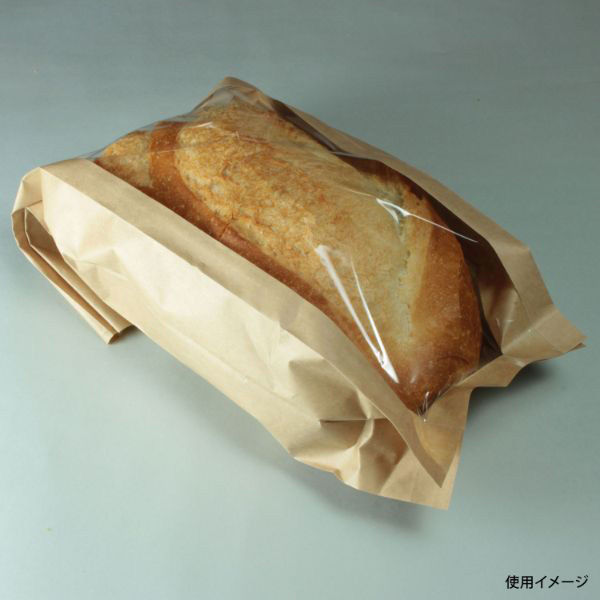 バケット袋 窓付きフランスパン袋 ハーフ用 1000枚(100枚×10) PP18652 1ケース(1000枚入(100枚×10袋))（直送品）
