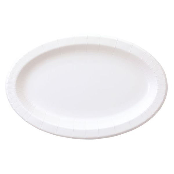ペーパーウェア 紙皿　パーティープレート ホワイト　400枚(20枚×20) PYR-36（直送品）