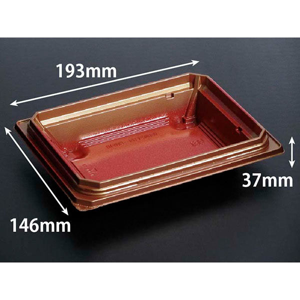 丼・重 バイオデリカ 枠重 40-1B K-いちとせ朱　900枚(50枚×18) RHBN506　リスパック（直送品）