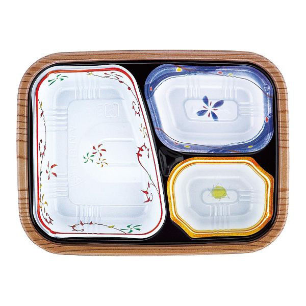 アヅミ産業 弁当容器 T-18-14-A 本体 日向 900枚(50枚×18) T1814MA 1ケース(900枚入(50枚×18袋))（直送品）