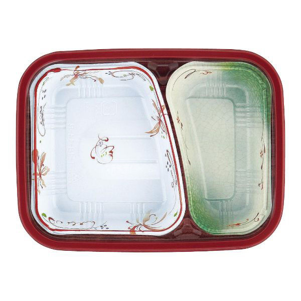 アヅミ産業 弁当容器 T-18-14-B 本体 春日 900枚(50枚×18) T1814MB 1ケース(900枚入(50枚×18袋))（直送品）