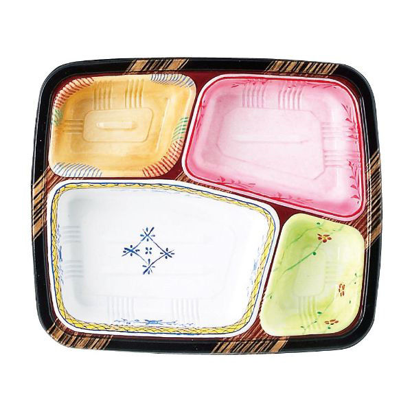 アヅミ産業 弁当容器 T-25-A 本体 刷毛目 900枚(50枚×18) T25MA-1 1ケース(900枚入(50枚×18袋))（直送品）