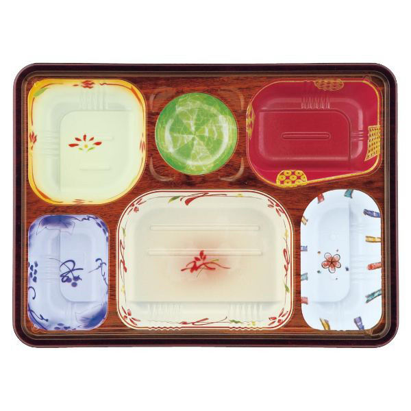 弁当容器 T-70-55-7 本体 ちくし野 900枚(50枚×18) T70-55-7M 1ケース(900枚入(50枚×18袋))（直送品）