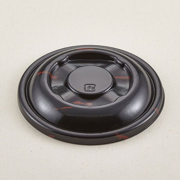 青葉紙業 どんぶり容器 D-2 蓋 うるし 600枚(50枚×12) 205303 1ケース(600枚入(50枚×12袋))（直送品）