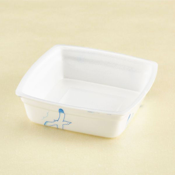 青葉紙業 サラダ容器 サラダカップ 小 カモメ 1200枚(100枚×12) 240332 1ケース(1200枚入(100枚×12袋))（直送品）