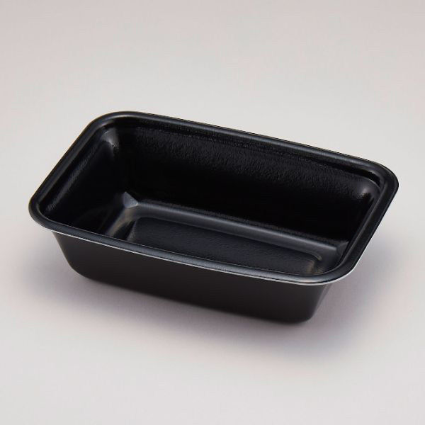 青葉紙業 弁当容器 BT-1 本体 耐熱くろ内黒 600枚(50枚×12) 272204 1ケース(600枚入(50枚×12袋))（直送品）