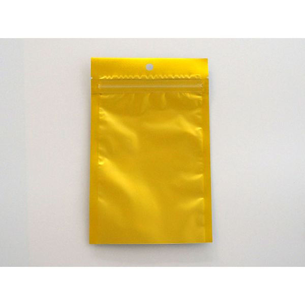 チャック付袋 片面金アルミマットチャック袋 120×195mm AG-1 500枚(100枚×5) 1ケース(500枚入(100枚×5袋))（直送品）