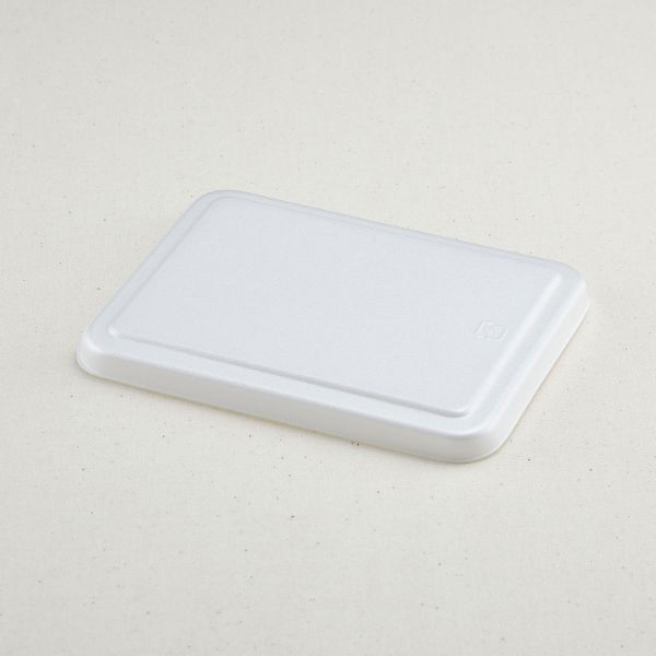 青葉紙業 弁当容器 B-4 蓋 白 700枚(50枚×14) 201601 1ケース(700枚入(50枚×14袋))（直送品）