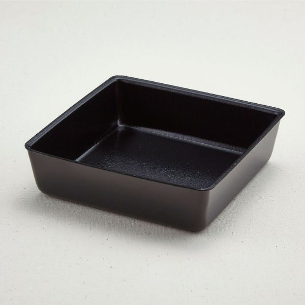 青葉紙業 角丼容器 角折 40 本体 くろ 900枚(50枚×18) 270002 1ケース(900枚入(50枚×18袋))（直送品）