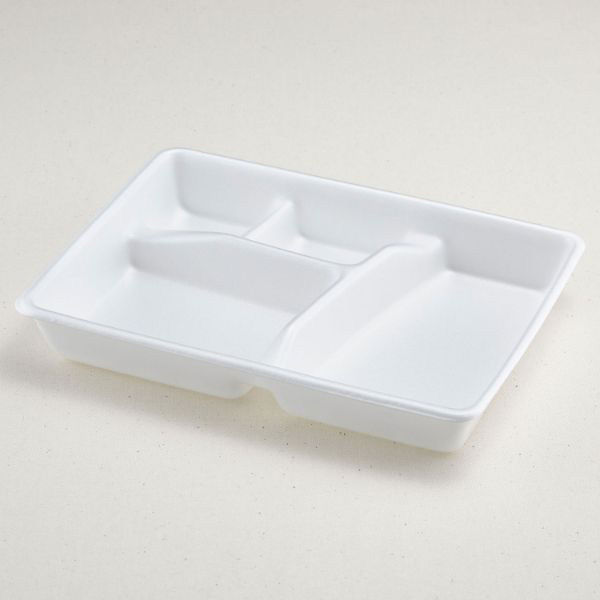 青葉紙業 仕出し容器 F-6 本体 白 400枚(50枚×8) 210101 1ケース(400枚入(50枚×8袋))（直送品）