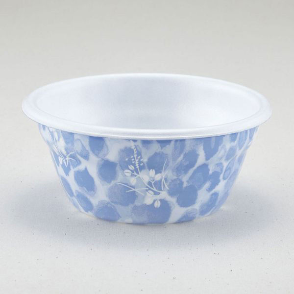 青葉紙業 どんぶり容器 D-5 はぎ 本体 800枚(50枚×16) 205809 1ケース(800枚入(50枚×16袋))（直送品）