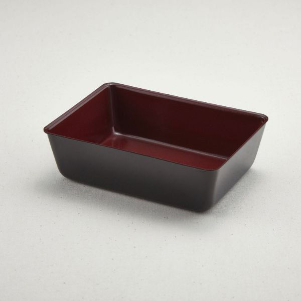 青葉紙業 弁当容器 BS-40 本体 くろ内赤 700枚(50枚×14) 201584 1ケース(700枚入(50枚×14袋))（直送品）