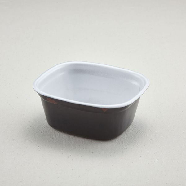 青葉紙業 角丼容器 たま重 本体 うるし 800枚(100枚×8) 220603 1ケース(800枚入(100枚×8袋))（直送品）