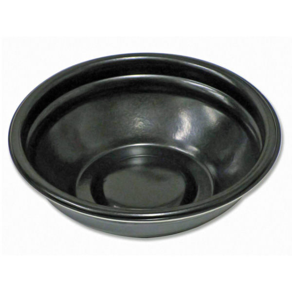 デンカポリマー スープ・麺容器　E-42浅本体 黒/黒　600枚(50枚×12) 38863（直送品）