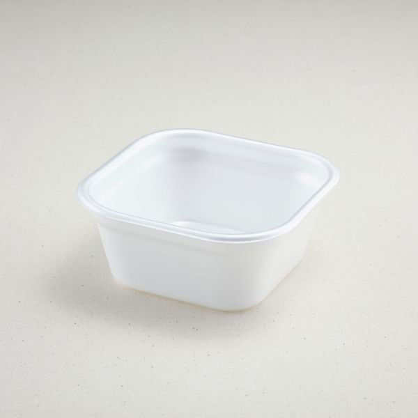 青葉紙業 角丼容器 どん重(本体)白 800枚(50枚×16) 220101 1ケース(800枚入(50枚×16袋))（直送品）