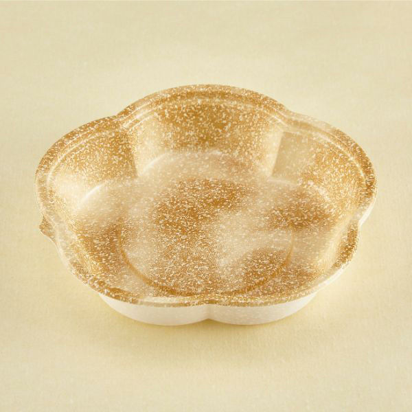 青葉紙業 惣菜容器 フラワー 140 本体 しがらき 1200枚(50枚×24) 230025 1ケース(1200枚入(50枚×24袋))（直送品）