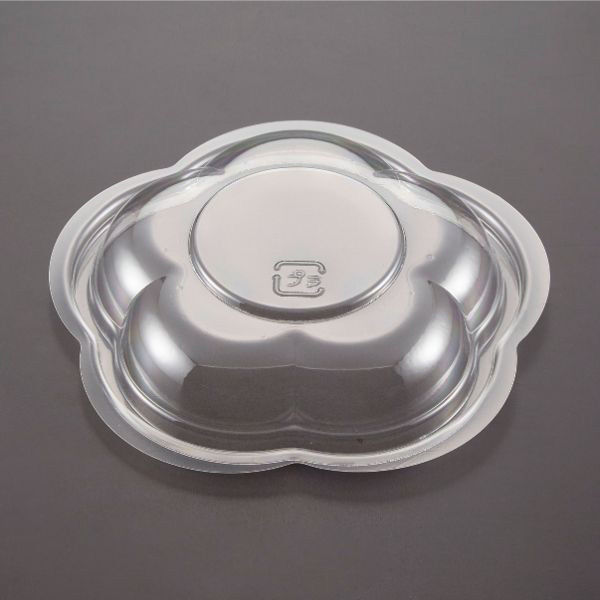 青葉紙業 惣菜容器 フラワー 120 蓋 透明 1600枚(50枚×32) 230020 1ケース(1600枚入(50枚×32袋))（直送品）