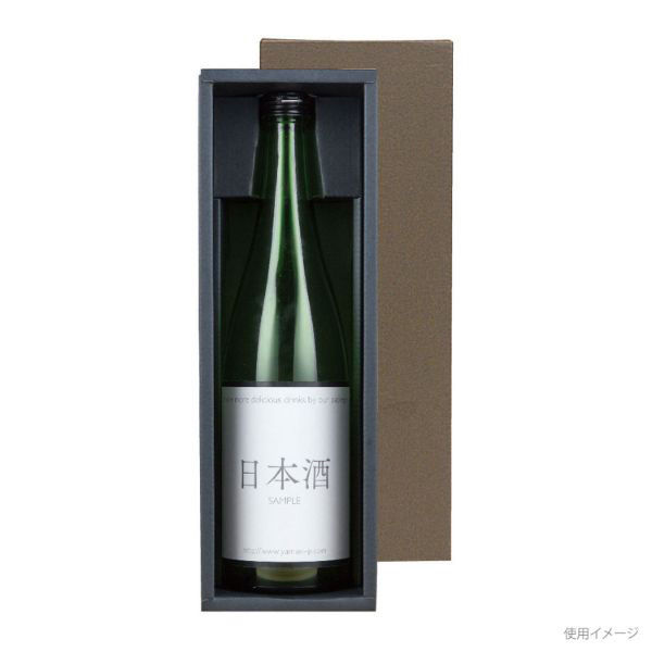ヤマニパッケージ 贈答箱 K-1115 720ml細・太兼用 1本(こげ茶) 50枚(5枚×10) 1ケース(50枚入(5枚×10袋))（直送品）