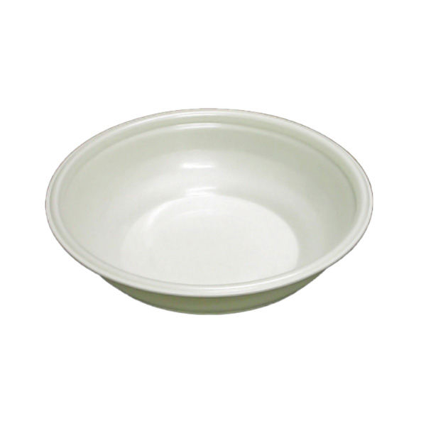 デンカポリマー スープ・麺容器 E-42浅本体 無地/無地 600枚(50枚×12) 38933 1ケース(600枚入(50枚×12袋))（直送品）