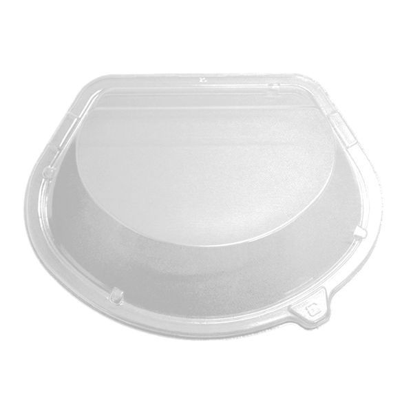 デンカポリマー 惣菜容器 夢扇15蓋 600枚(50枚×12) 55113 1ケース(600枚入(50枚×12袋))（直送品）