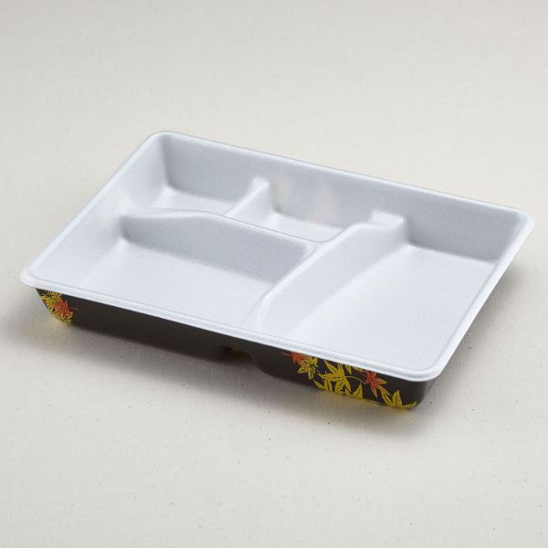 青葉紙業 仕出し容器 F-6 本体 もみじ 400枚(50枚×8) 210118 1ケース(400枚入(50枚×8袋))（直送品）