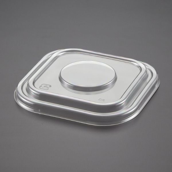 青葉紙業 角丼容器 どん重 小(蓋)透明 800枚(100枚×8) 219130 1ケース(800枚入(100枚×8袋))（直送品）