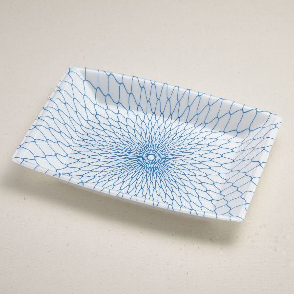 青葉紙業 刺身容器　ふなもりざら 105 あみめ　600枚(50枚×12) 238501（直送品）