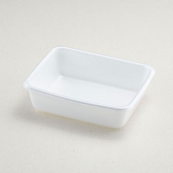 青葉紙業 弁当容器 B-4 本体 白 700枚(50枚×14) 201501 1ケース(700枚入(50枚×14袋))（直送品）