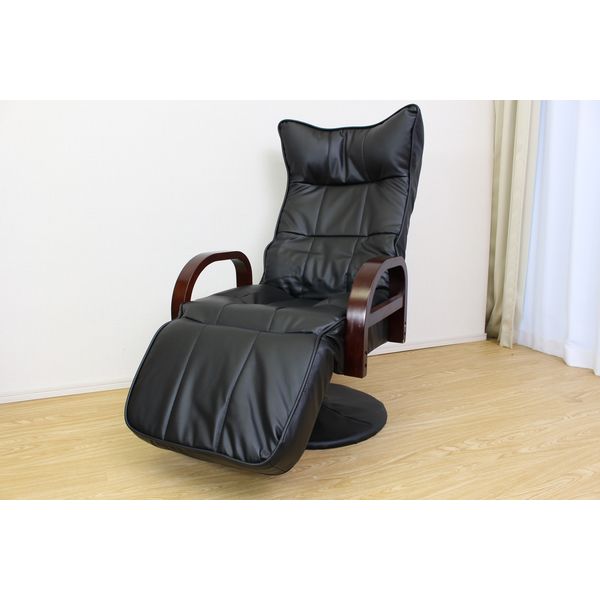 谷村実業株式会社 リクライニング回転座椅子　フットレスト付きハイタイプ TAN-118HF 1個（直送品）