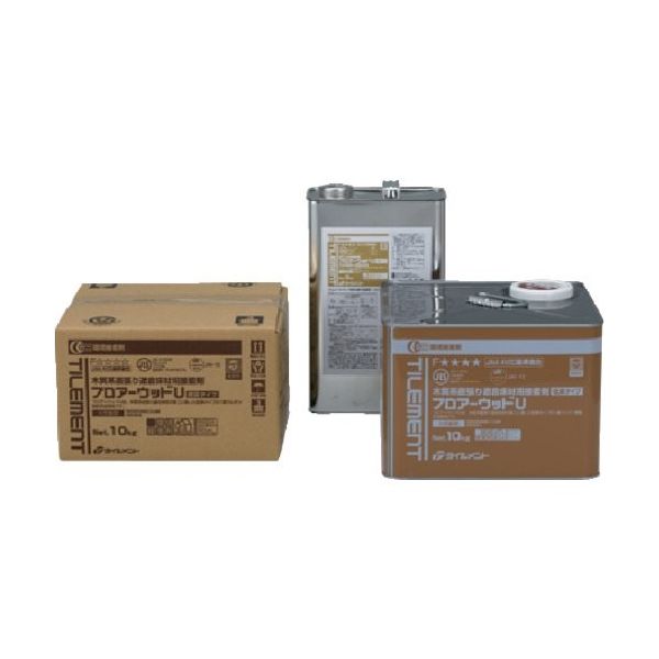 タイルメント TILEMENT フロアウッドU 5kg 19390050 1セット(4缶) 132-5930（直送品）