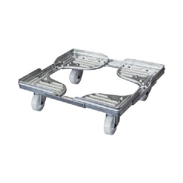 ルート工業 ルート コンテナ台車 ルートボーイ602AL型(アルミ) 最大610×810 602AL-11 1台 128-4539（直送品）