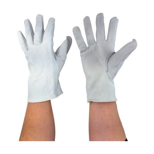 吉野 牛本革手袋 牛クレスト MH-100R 1双 134-4287（直送品）