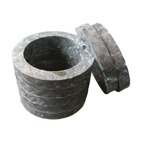 Matex 蒸気用低摺動汎用グランドパッキン リング成型品 内径26×外径42×高さ8mm 8515R-26-42-8 1セット(5個)（直送品）